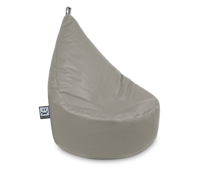 Puff butaca polipiel gris claro happers xl xl happers