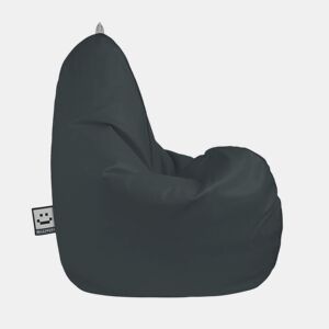 Puff Pear Relax Leatherette estofados cinza para interiores XL HAPPERS