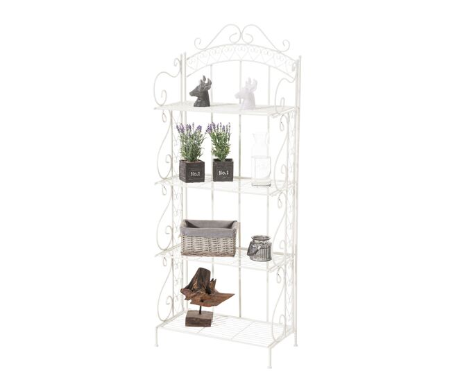 Estantería antje metal blanco 33x61x153 cm