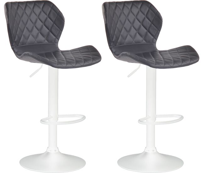 Set de 2 taburetes cork en simil cuero 47x51x88 cm