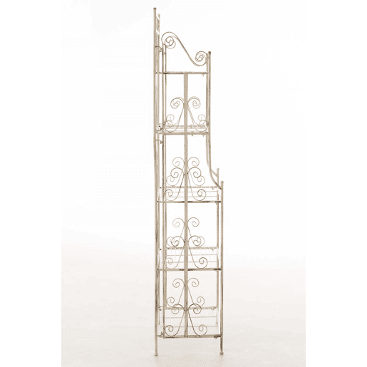 Estantería Decorativa de Hierro Ciara Metal Crema antiguo 34.5X74.5X173 cm