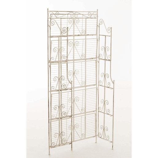 Estantería Decorativa de Hierro Ciara Metal Crema antiguo 34.5X74.5X173 cm