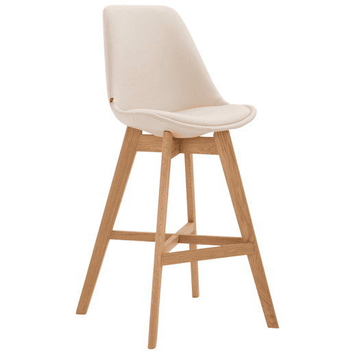 Set De 2 Taburetes Cannes En Simil Cuero Crema 56X48X112 cm Set De 2 Taburetes Cannes En Simil Cuero Crema 56X48X112 cm