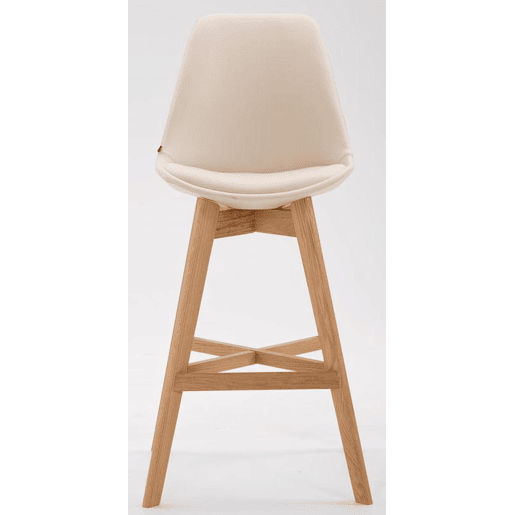 Set De 2 Taburetes Cannes En Simil Cuero Crema 56X48X112 cm Set De 2 Taburetes Cannes En Simil Cuero Crema 56X48X112 cm