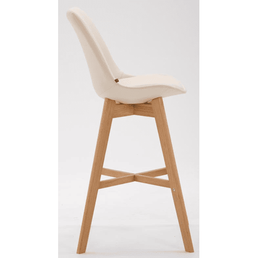 Set De 2 Taburetes Cannes En Simil Cuero Crema 56X48X112 cm Set De 2 Taburetes Cannes En Simil Cuero Crema 56X48X112 cm