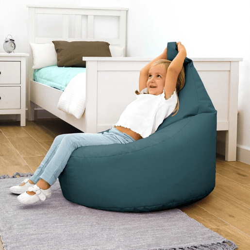 Poltrona Puff em couro sintético para interior Glaciar Happers Infantil HAPPERS