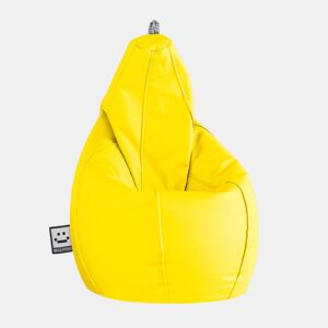 Puff Pêra Couro ecológico Amarelo XL HAPPERS
