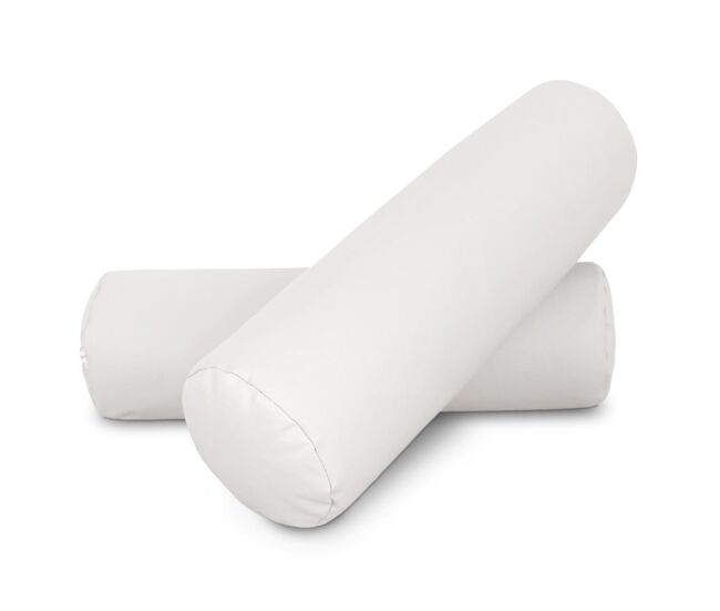 Cojin rodillo 50x15 blanco pack 2 unidades 50x15 happers