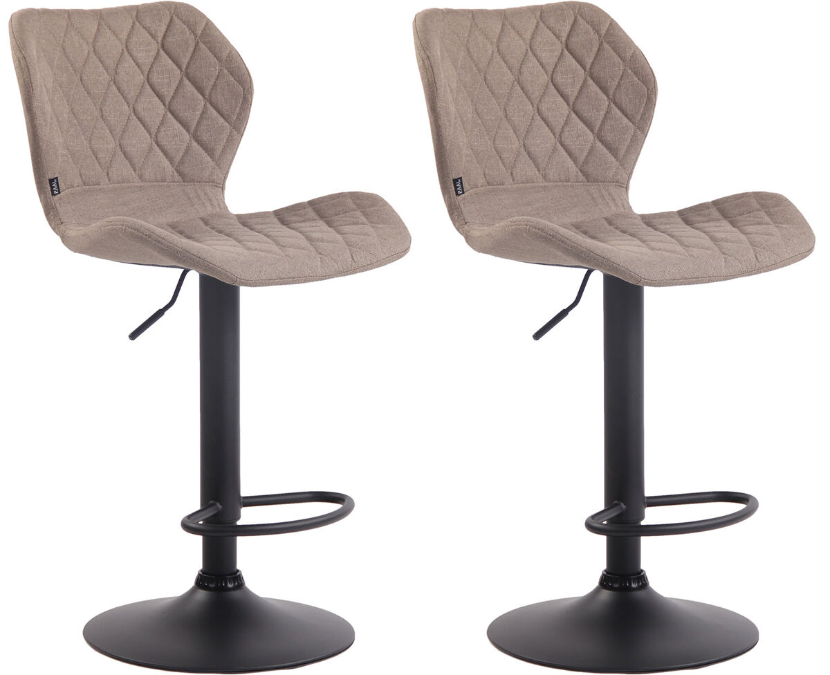 Set de 2 taburetes cork tapizados en tela 47x51x88 cm