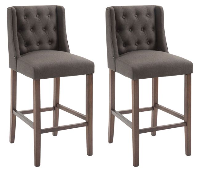 Set de 2 taburetes altos cassandra 56x51x111 cm