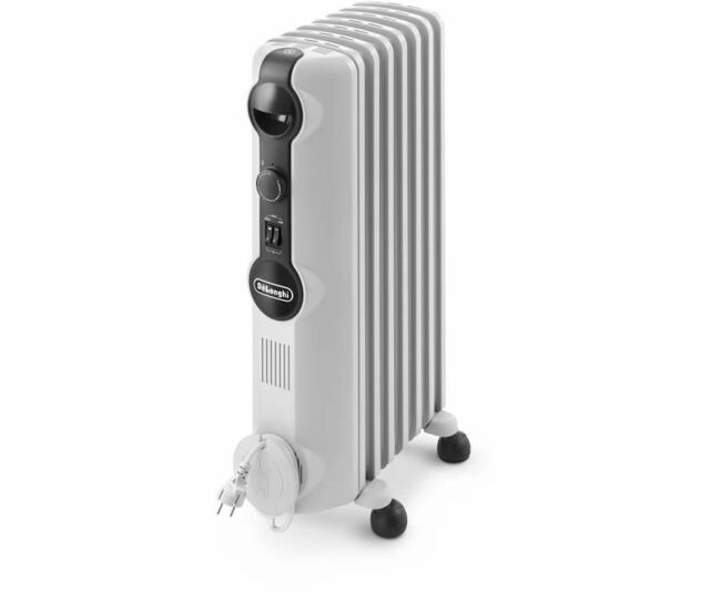 Radiador de aceite (7 cuerpos) delonghi radia blanco gris 1500 w