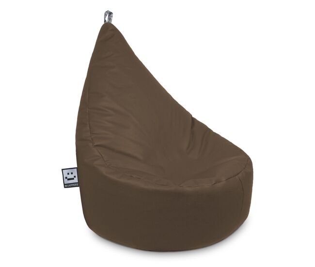 Puff butaca polipiel marrón happers xl xl happers