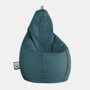 Puff Pêra Couro ecológico Glaciar XL HAPPERS
