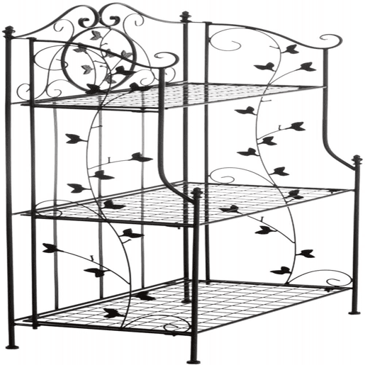 Estanteria de pie Reus Metal Negro 33X58X118 cm