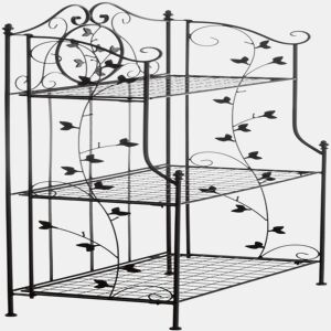 Estanteria de pie Reus Metal Negro 33X58X118 cm