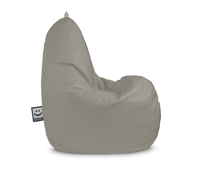 Puff pera relax polipiel gris claro happers xl happers