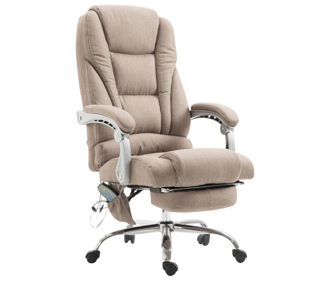 Silla de oficina masajeante pacific en tela 68x64x118 cm