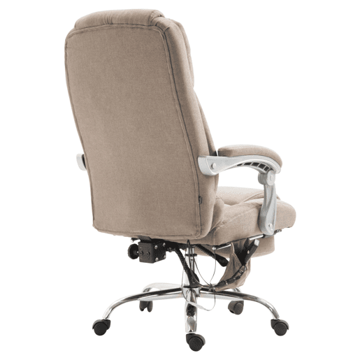 Silla de oficina masajeante Pacific en Tela Gris topo 64X68X118 cm Silla de oficina masajeante Pacific en Tela Gris topo 64X68X118 cm