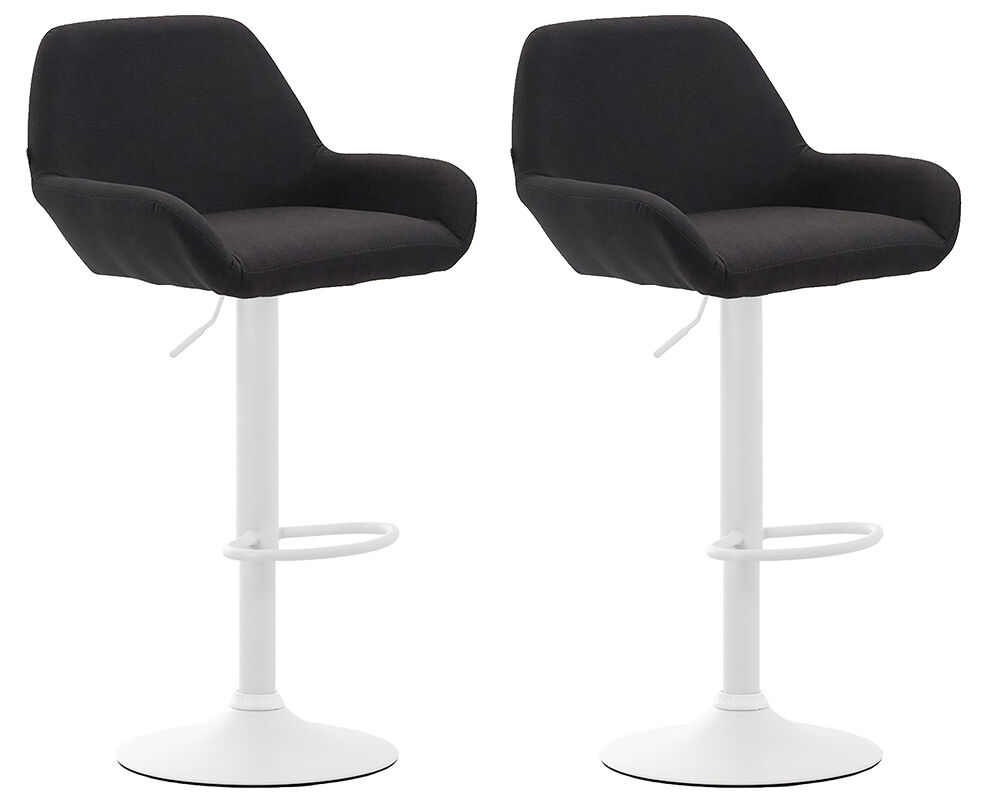 Set de 2 taburetes braga en tela 51x52x89 cm