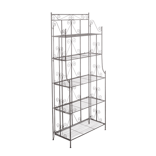 Estantería Decorativa de Hierro Ciara Metal Bronce 34.5X74.5X173 cm