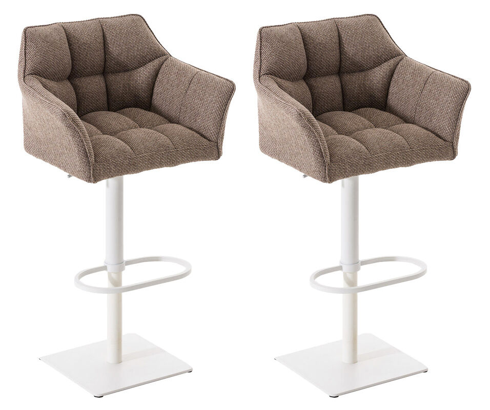 Set de 2 taburetes damaso en tela 64x45x88 cm