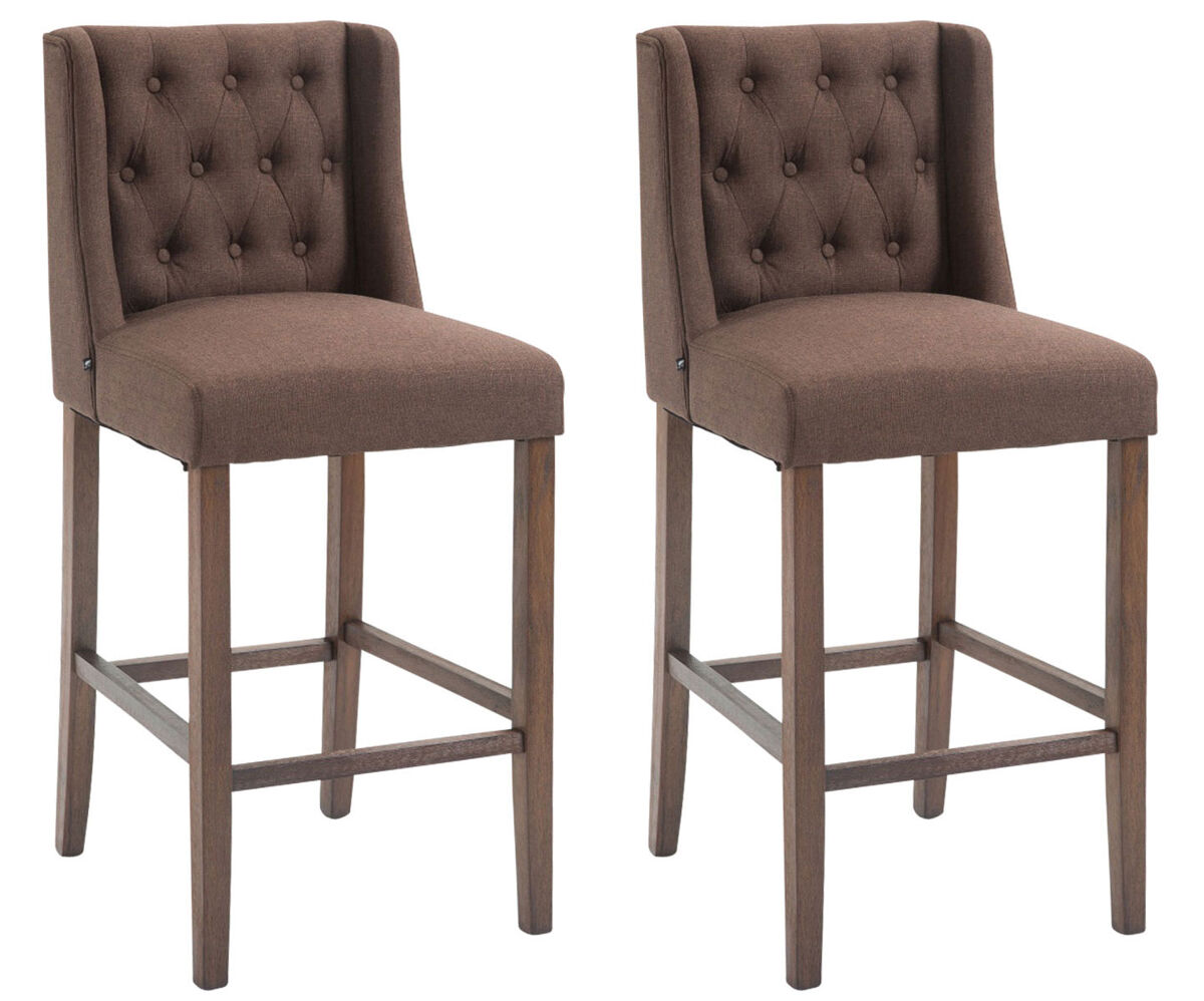 Set de 2 taburetes altos cassandra 56x51x111 cm