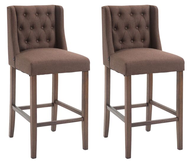 Set de 2 taburetes altos cassandra 56x51x111 cm
