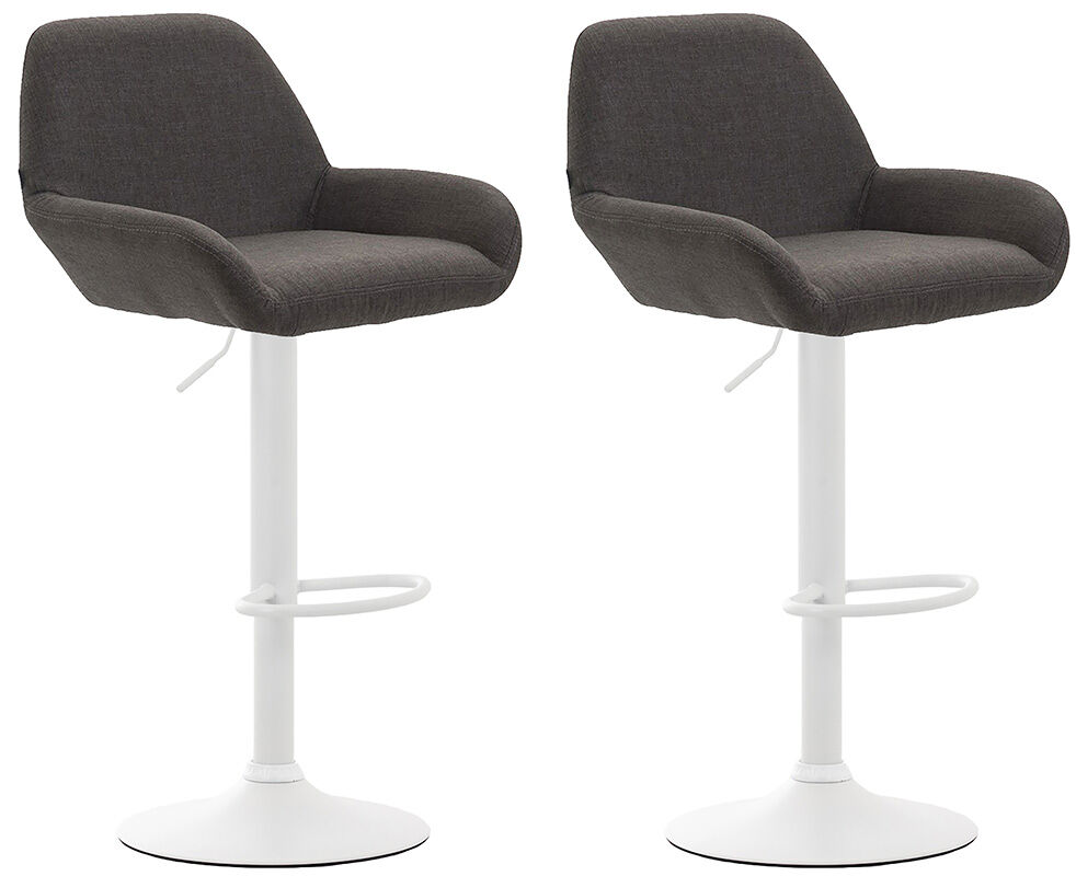Set de 2 taburetes braga en tela 51x52x89 cm