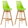 Set De 2 Taburetes Cannes ~ Asiento En Polipropileno Plástico Verde 56X48X112 cm
