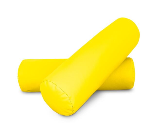Cojin rodillo 50x15 amarillo pack 2 unidades 50x15 happers