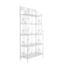 Estantería Decorativa de Hierro Ciara Metal Blanco 34.5X74.5X173 cm