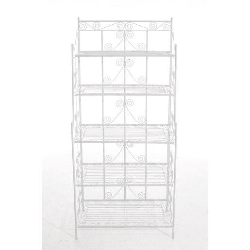 Estantería Decorativa de Hierro Ciara Metal Blanco 34.5X74.5X173 cm