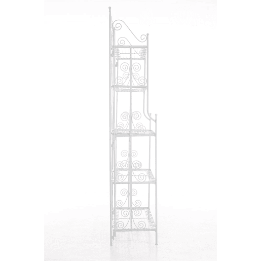 Estantería Decorativa de Hierro Ciara Metal Blanco 34.5X74.5X173 cm