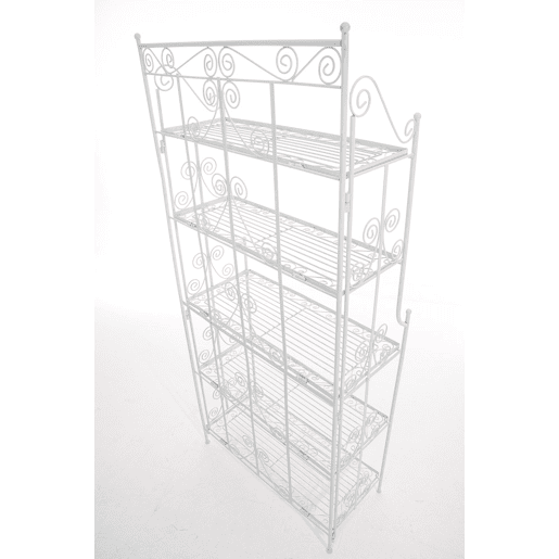 Estantería Decorativa de Hierro Ciara Metal Blanco 34.5X74.5X173 cm