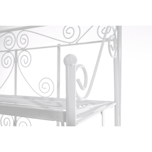 Estantería Decorativa de Hierro Ciara Metal Blanco 34.5X74.5X173 cm