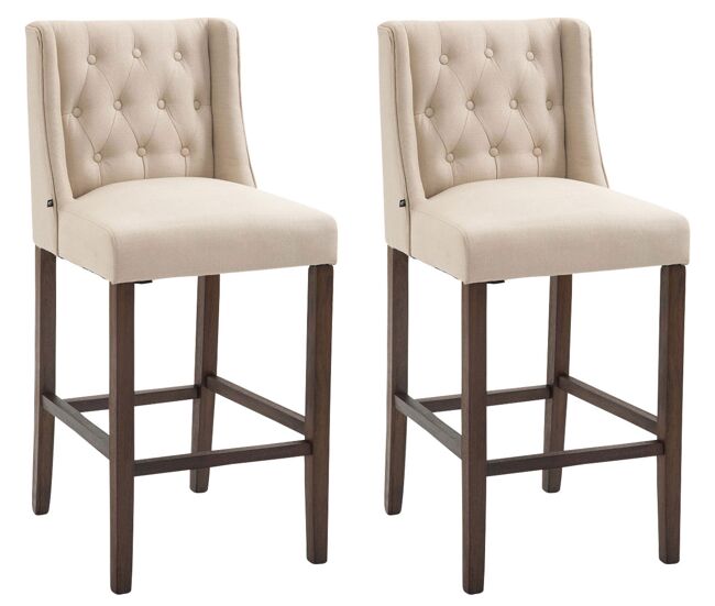 Set de 2 taburetes altos cassandra 56x51x111 cm