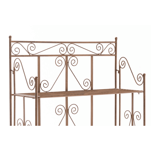 Estantería Decorativa de Hierro Ciara Metal Marrón antiguo 34.5X74.5X173 cm