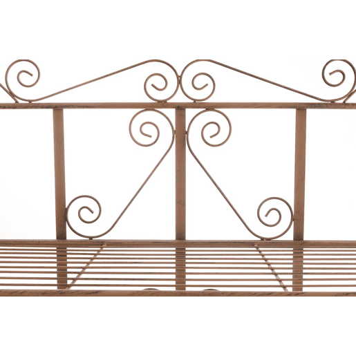 Estantería Decorativa de Hierro Ciara Metal Marrón antiguo 34.5X74.5X173 cm