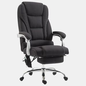 Silla de oficina masajeante Pacific en Tela Negro 64X68X118 cm