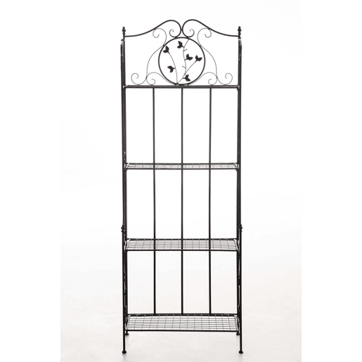 Estantería de Hierro Plegable Arona Metal Negro 33X60X158 cm