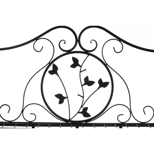 Estantería de Hierro Plegable Arona Metal Negro 33X60X158 cm