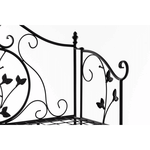 Estantería de Hierro Plegable Arona Metal Negro 33X60X158 cm