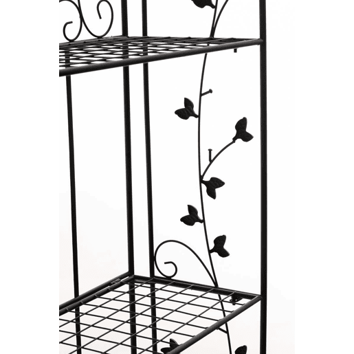 Estantería de Hierro Plegable Arona Metal Negro 33X60X158 cm