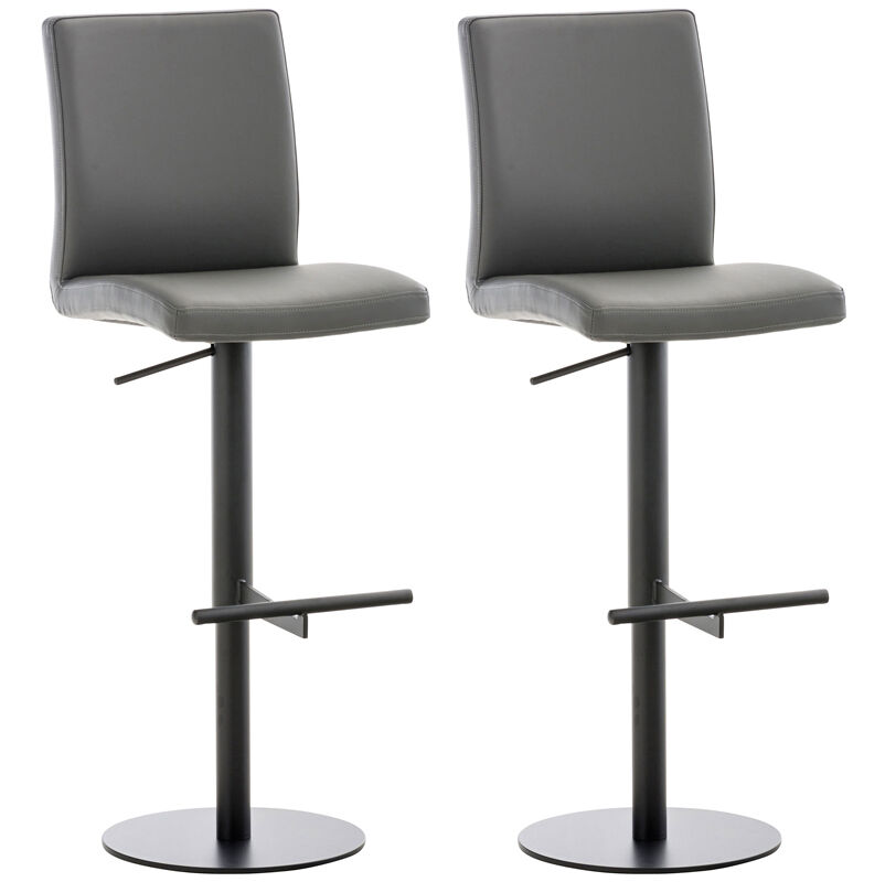 Set de 2 taburetes cadiz en simil cuero 40x49x93 cm
