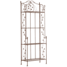 Estantería de Hierro Plegable Arona Metal Marrón antiguo 33X60X158 cm