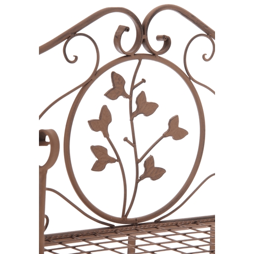 Estantería de Hierro Plegable Arona Metal Marrón antiguo 33X60X158 cm