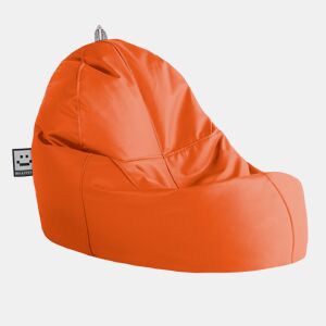 Puff Lounge Leatherette Interior Orange Happers HAPPERS