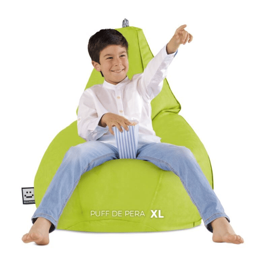 Puff Pêra Couro ecológico Verde XL HAPPERS