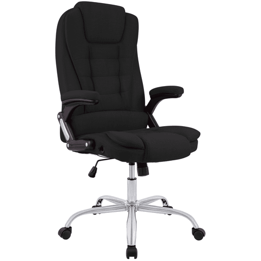 Silla de Oficina Thor de Tela Negro 78X69.5X113 cm