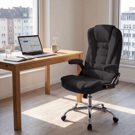 Silla de Oficina Thor de Tela Negro 78X69.5X113 cm